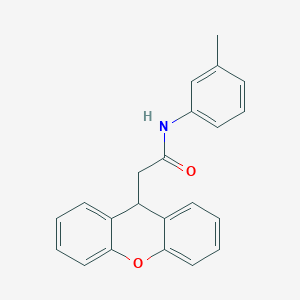 molecular formula C22H19NO2 B5717125 N-(3-methylphenyl)-2-(9H-xanthen-9-yl)acetamide 