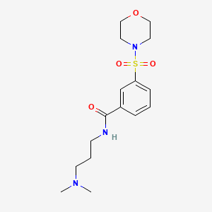 molecular formula C16H25N3O4S B5717181 N-[3-(dimethylamino)propyl]-3-(4-morpholinylsulfonyl)benzamide 