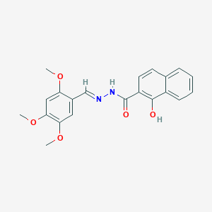 molecular formula C21H20N2O5 B5717199 1-hydroxy-N'-(2,4,5-trimethoxybenzylidene)-2-naphthohydrazide 