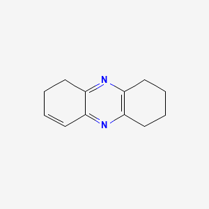 molecular formula C12H14N2 B571723 1,2,3,4,6,7-Hexahydrophenazine CAS No. 112448-71-2