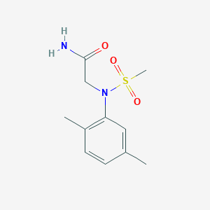 molecular formula C11H16N2O3S B5717248 N~2~-(2,5-dimethylphenyl)-N~2~-(methylsulfonyl)glycinamide 