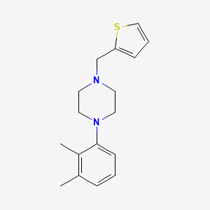 molecular formula C17H22N2S B5717257 1-(2,3-dimethylphenyl)-4-(2-thienylmethyl)piperazine 