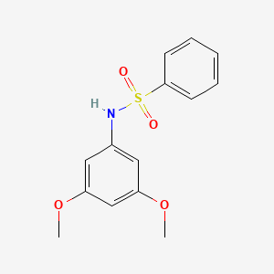 molecular formula C14H15NO4S B5717260 N-(3,5-dimethoxyphenyl)benzenesulfonamide 
