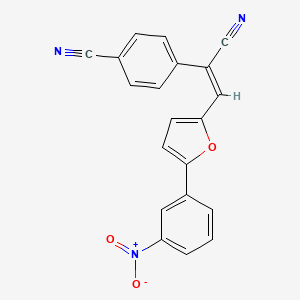 molecular formula C20H11N3O3 B5717284 4-{1-cyano-2-[5-(3-nitrophenyl)-2-furyl]vinyl}benzonitrile 