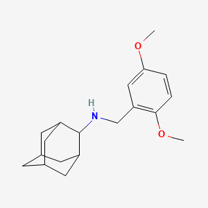 molecular formula C19H27NO2 B5717329 2-adamantyl(2,5-dimethoxybenzyl)amine 