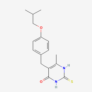 molecular formula C16H20N2O2S B5717367 5-(4-isobutoxybenzyl)-2-mercapto-6-methyl-4-pyrimidinol 