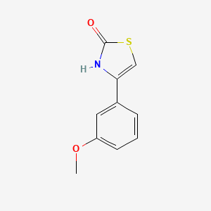 molecular formula C10H9NO2S B571737 4-(3-甲氧基苯基)-2,3-二氢-1,3-噻唑-2-酮 CAS No. 116269-85-3