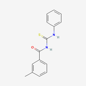 molecular formula C15H14N2OS B5717387 N-(anilinocarbonothioyl)-3-methylbenzamide CAS No. 56437-99-1