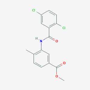molecular formula C16H13Cl2NO3 B5717392 methyl 3-[(2,5-dichlorobenzoyl)amino]-4-methylbenzoate 