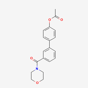 molecular formula C19H19NO4 B5717422 3'-(4-morpholinylcarbonyl)-4-biphenylyl acetate 