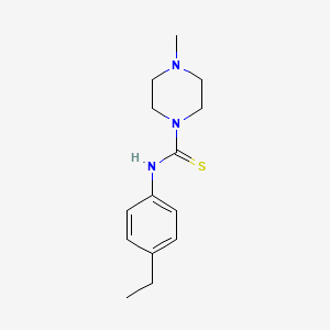molecular formula C14H21N3S B5717443 N-(4-ethylphenyl)-4-methyl-1-piperazinecarbothioamide 