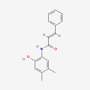 molecular formula C17H17NO2 B5717470 N-(2-hydroxy-4,5-dimethylphenyl)-3-phenylacrylamide 