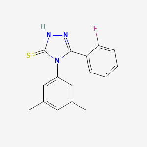 4-(3,5-dimethylphenyl)-5-(2-fluorophenyl)-2,4-dihydro-3H-1,2,4-triazole-3-thione