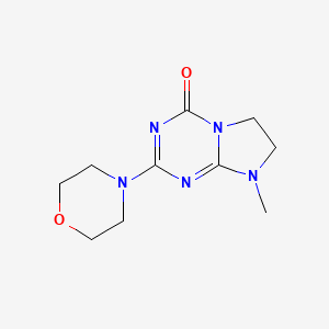 8-methyl-2-(4-morpholinyl)-7,8-dihydroimidazo[1,2-a][1,3,5]triazin-4(6H)-one