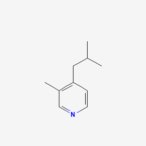 molecular formula C10H15N B571750 4-Isobutyl-3-methylpyridine CAS No. 112945-10-5