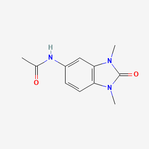 molecular formula C11H13N3O2 B5717505 N-(1,3-dimethyl-2-oxo-2,3-dihydro-1H-benzimidazol-5-yl)acetamide 