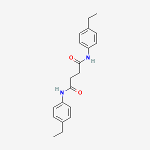 molecular formula C20H24N2O2 B5717537 N,N'-bis(4-ethylphenyl)succinamide 