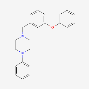 molecular formula C23H24N2O B5717560 1-(3-phenoxybenzyl)-4-phenylpiperazine 
