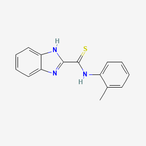 molecular formula C15H13N3S B5717583 N-(2-methylphenyl)-1H-benzimidazole-2-carbothioamide 