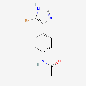 N-[4-(5-bromo-1H-imidazol-4-yl)phenyl]acetamide