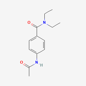 molecular formula C13H18N2O2 B5717643 4-(acetylamino)-N,N-diethylbenzamide 