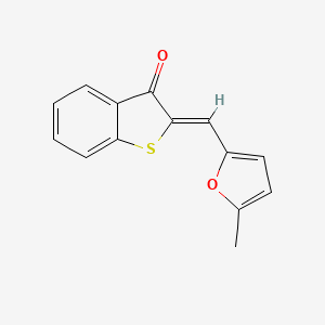 molecular formula C14H10O2S B5717692 2-[(5-methyl-2-furyl)methylene]-1-benzothiophen-3(2H)-one 