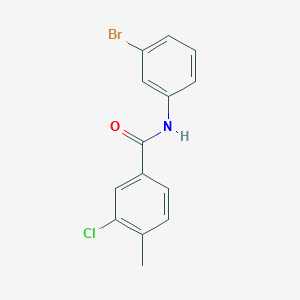 molecular formula C14H11BrClNO B5717731 N-(3-bromophenyl)-3-chloro-4-methylbenzamide 