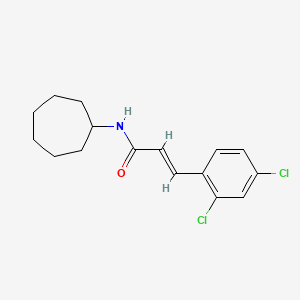 N-cycloheptyl-3-(2,4-dichlorophenyl)acrylamide