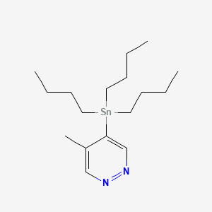molecular formula C17H32N2Sn B571775 4-Methyl-5-tributylstannylpyridazine CAS No. 1206830-76-3