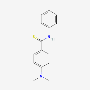 molecular formula C15H16N2S B5717752 4-(dimethylamino)-N-phenylbenzenecarbothioamide 