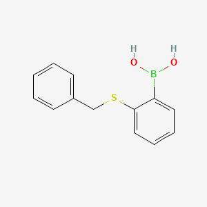 molecular formula C13H13BO2S B571776 (2-(Benzylthio)phenyl)boronic acid CAS No. 1221446-33-8
