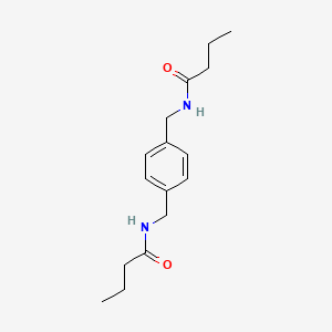 molecular formula C16H24N2O2 B5717762 N,N'-[1,4-phenylenebis(methylene)]dibutanamide 