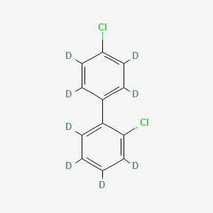molecular formula C12H8Cl2 B571778 2,4'-Dichlorobiphenyl-d8 CAS No. 1219795-19-3