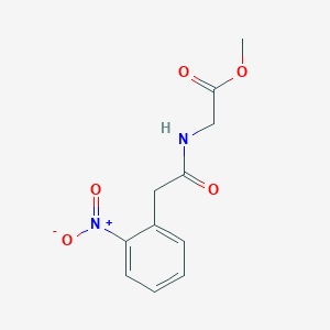 molecular formula C11H12N2O5 B5717801 methyl N-[(2-nitrophenyl)acetyl]glycinate CAS No. 5878-62-6