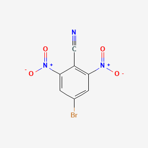 molecular formula C7H2BrN3O4 B571784 4-Bromo-2,6-dinitrobenzonitrile CAS No. 1272756-27-0