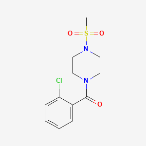 molecular formula C12H15ClN2O3S B5717880 1-(2-chlorobenzoyl)-4-(methylsulfonyl)piperazine 