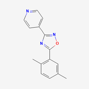 molecular formula C15H13N3O B5717891 4-[5-(2,5-dimethylphenyl)-1,2,4-oxadiazol-3-yl]pyridine 