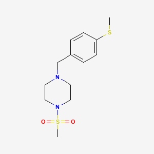 molecular formula C13H20N2O2S2 B5717896 1-(methylsulfonyl)-4-[4-(methylthio)benzyl]piperazine 