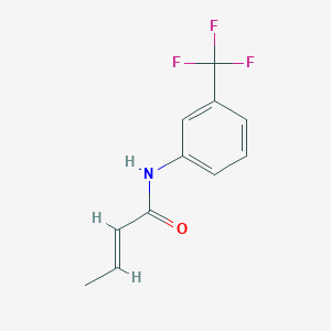 molecular formula C11H10F3NO B5717898 N-[3-(trifluoromethyl)phenyl]-2-butenamide CAS No. 1939-18-0