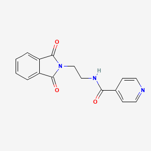molecular formula C16H13N3O3 B5717908 N-[2-(1,3-dioxo-1,3-dihydro-2H-isoindol-2-yl)ethyl]isonicotinamide 