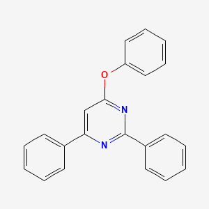 molecular formula C22H16N2O B5717918 4-phenoxy-2,6-diphenylpyrimidine 