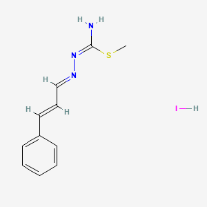 molecular formula C11H14IN3S B5717921 methyl N'-(3-phenyl-2-propen-1-ylidene)hydrazonothiocarbamate hydroiodide 