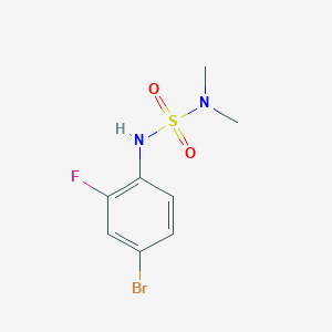 molecular formula C8H10BrFN2O2S B5717962 N'-(4-bromo-2-fluorophenyl)-N,N-dimethylsulfamide 