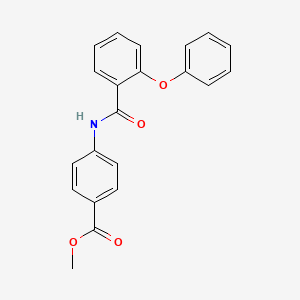 molecular formula C21H17NO4 B5717981 methyl 4-[(2-phenoxybenzoyl)amino]benzoate 