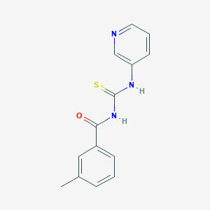 molecular formula C14H13N3OS B5717993 3-methyl-N-[(3-pyridinylamino)carbonothioyl]benzamide 