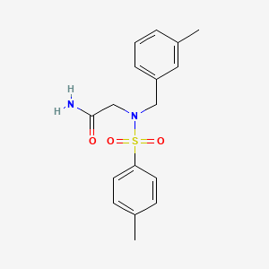 molecular formula C17H20N2O3S B5717997 N~2~-(3-methylbenzyl)-N~2~-[(4-methylphenyl)sulfonyl]glycinamide 