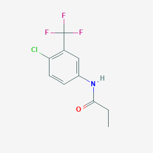 molecular formula C10H9ClF3NO B5718036 N-[4-氯-3-(三氟甲基)苯基]丙酰胺 
