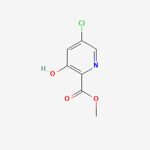 molecular formula C7H6ClNO3 B571806 Methyl 5-chloro-3-hydroxypicolinate CAS No. 1256790-90-5