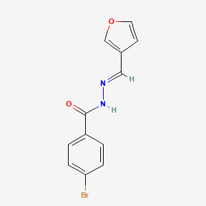 molecular formula C12H9BrN2O2 B5718061 4-bromo-N'-(3-furylmethylene)benzohydrazide 