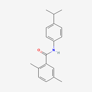 molecular formula C18H21NO B5718086 N-(4-isopropylphenyl)-2,5-dimethylbenzamide 